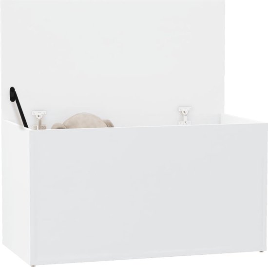 VDXL Opbergkist 84x42x46 cm bewerkt hout wit