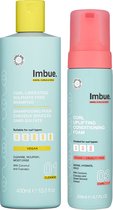 IMBUE Haarverzorgingsset Voor Krullend Haar & Coils - Shampoo & Haarmousse - Vegan, Siliconen- & Sulfaatvrij - 2 Stuks