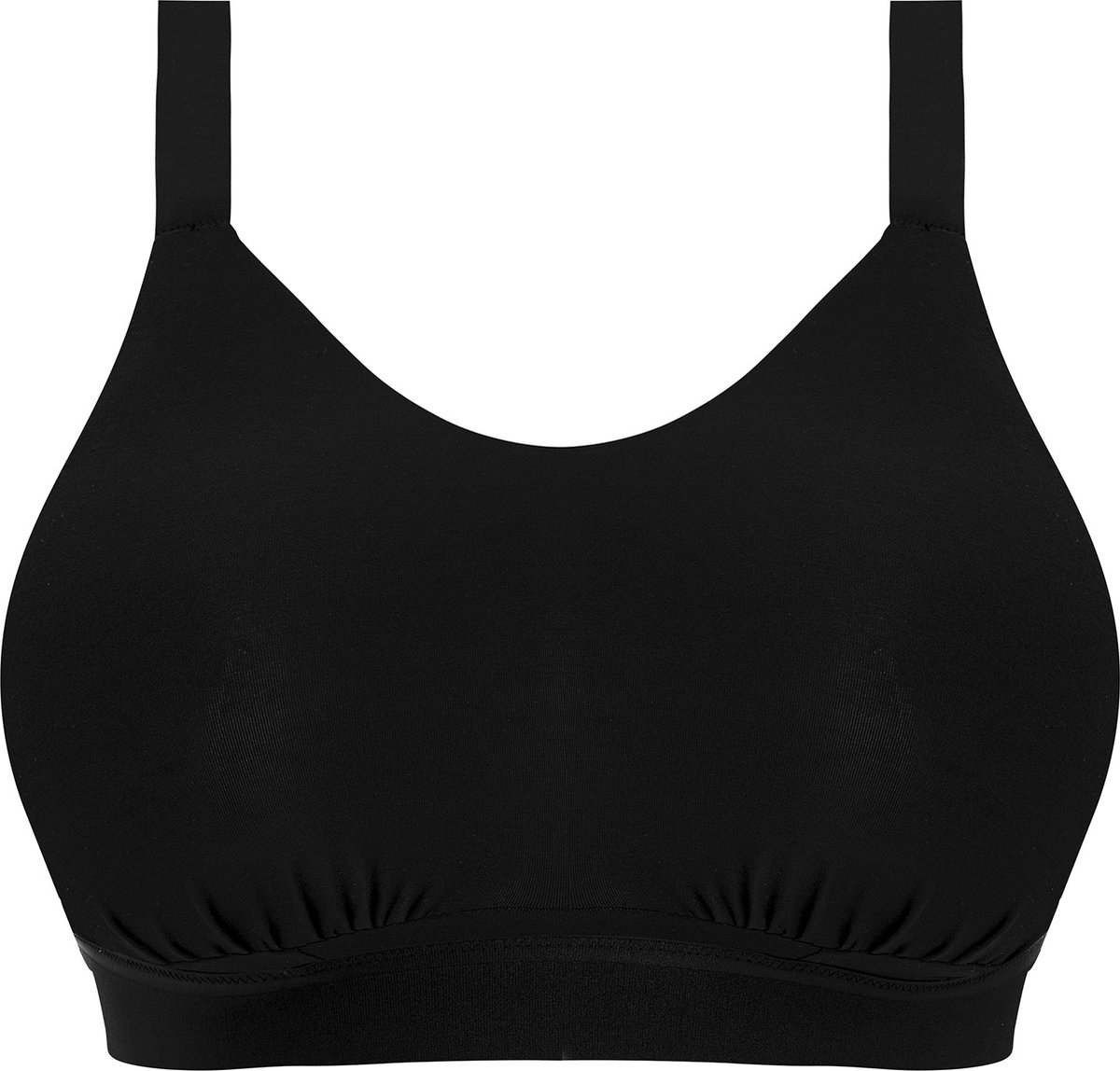 Elomi Downtime Non Wired Bralette - Black - Maat (EU) ZWART