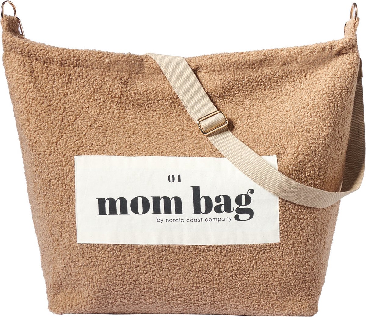 Mom Bag Teddy Bouclé • Beige • Luiertas • Weekendtas