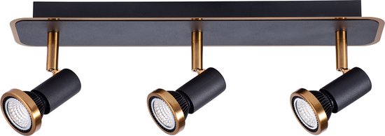 XZIBIT 3L GU10 LED 5W dim incl. zwart / brons