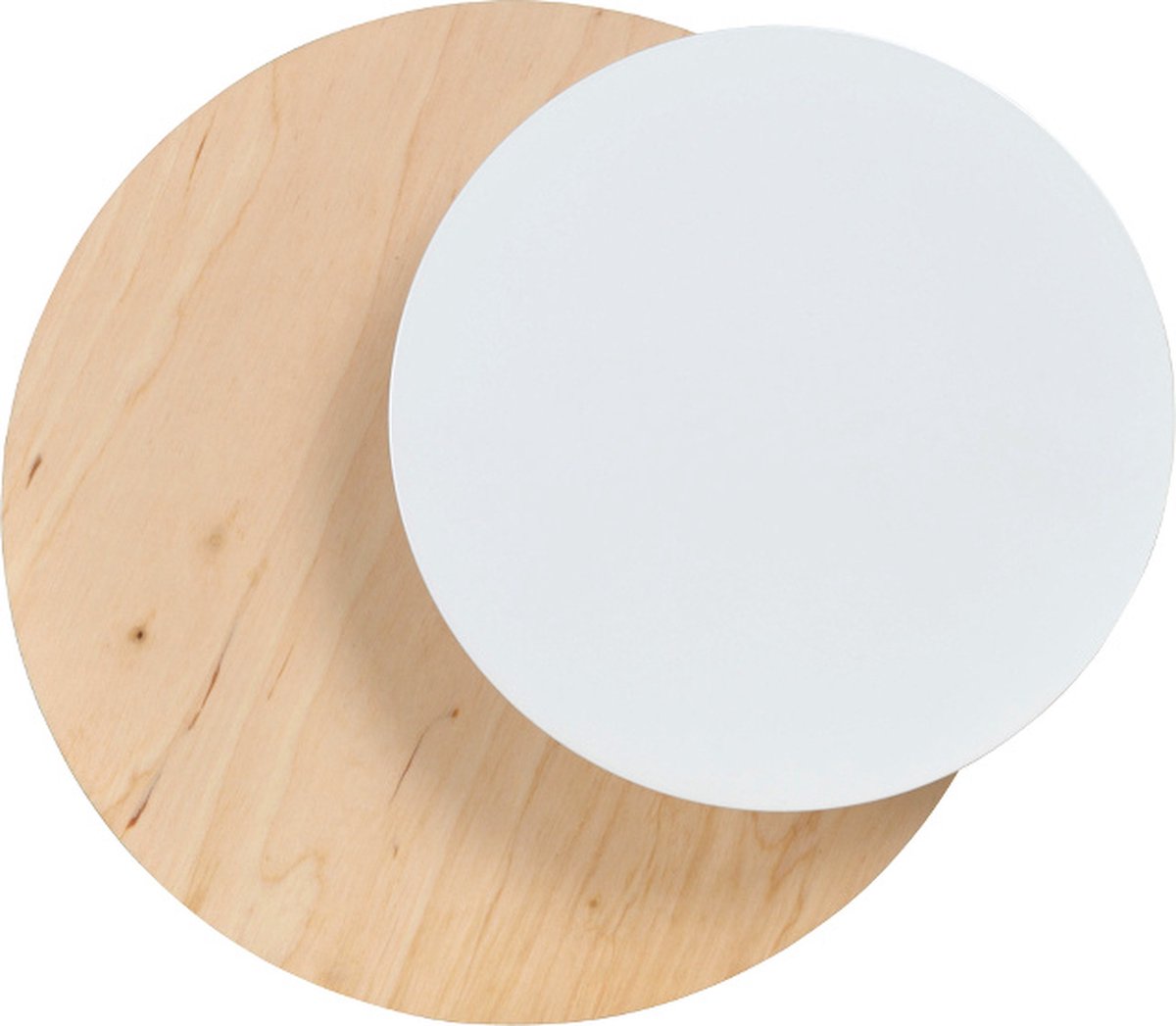 Emibig Kalmar wandlamp hout met wit cirkel 1x G9 - Creëer een gezellige sfeer in uw huis