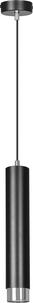 Emibig Gavle zwarte pendelkoker GU10 met chroom afwerking - Perfecte verlichting voor elke ruimte