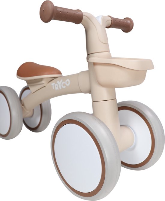 Tryco Luna Beige Loopfiets - Vanaf 1 jaar - Ook geschikt voor 2 jaar en 3 jaar - Loopfietsjes