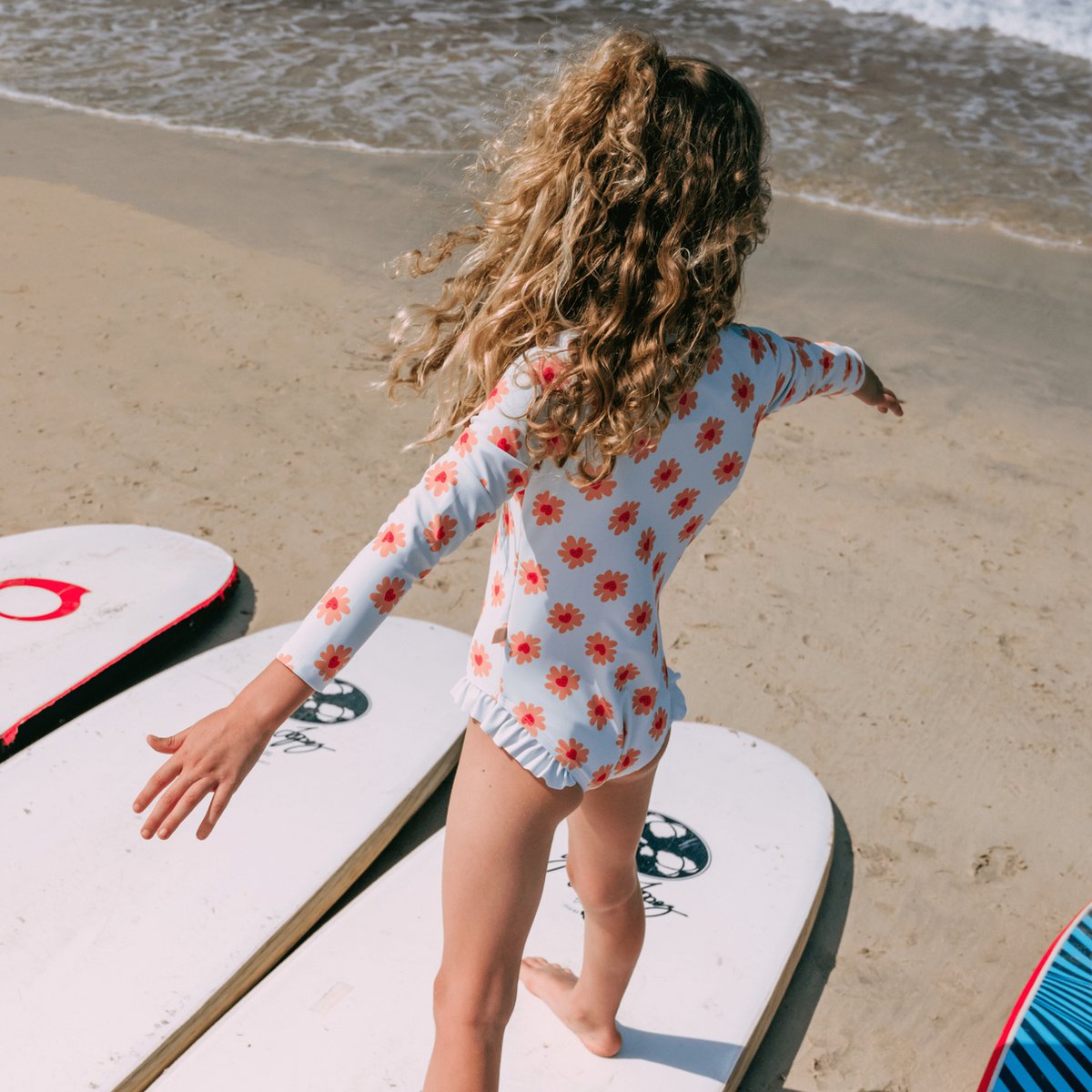 Swim Essentials UV Badpak Meisjes Met Lange Mouwen - Meerkleurig - Floral Love — afbeelding 10