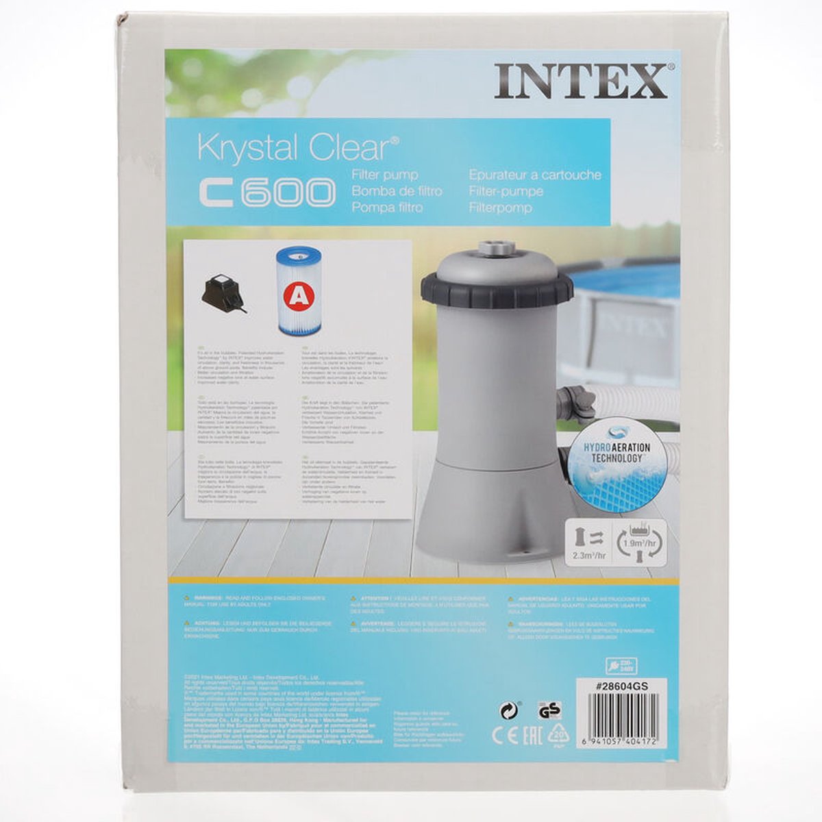 INTEX Pompe filtrante à cartouche 2271 L / h 28604GS