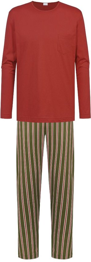 Mey Tweedelige Pyjama Stripes Heren 34045 796 red ginger