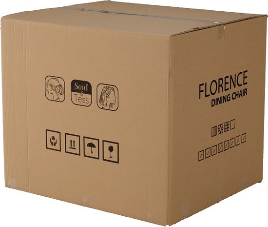 Soph & Tess - Imperial Dining Chair - Zwart - Set de 2 - Velours - Velours - Industriel - Avec accoudoir