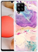 Hoesje Geschikt voor Samsung Galaxy A42 Dromerige Kleuren