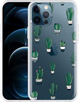 Geschikt voor Apple iPhone 12 Pro Hoesje Cactus - Designed by Cazy