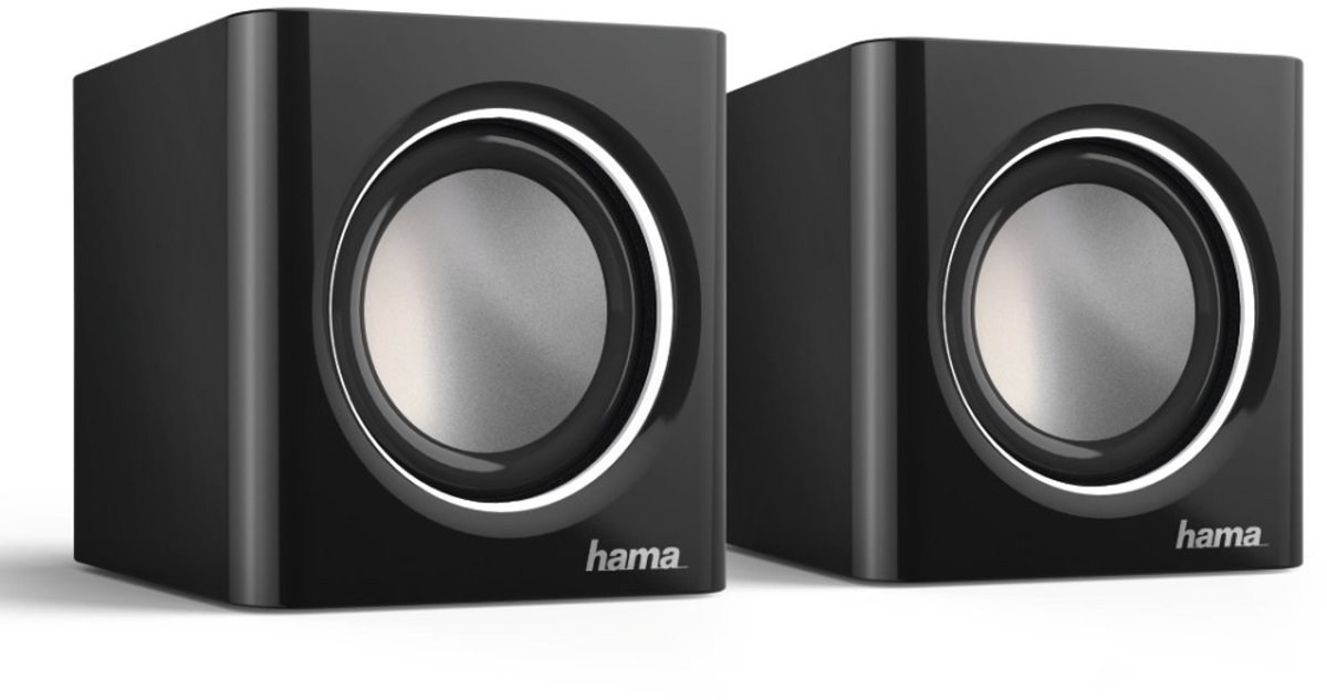 Hama PC/Notebook Luidspreker Sonic Mobil 185 Zwart/Zilver