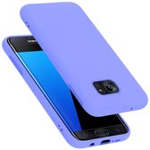 Cadorabo Hoesje voor Samsung Galaxy S7 EDGE in LIQUID LICHT PAARS - Beschermhoes gemaakt van flexibel TPU silicone Case Cover