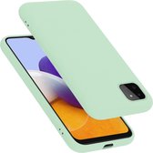 Cadorabo Hoesje geschikt voor Samsung Galaxy A22 5G in LIQUID LICHT GROEN - Beschermhoes gemaakt van flexibel TPU silicone Case Cover