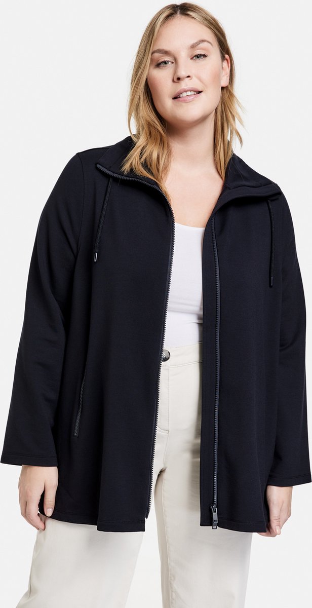 SAMOON Dames Sweatvest Navy-56