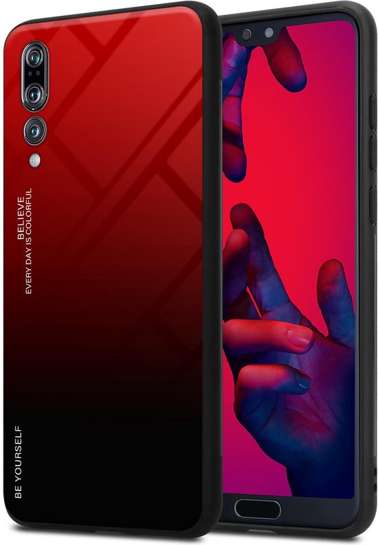 Cadorabo Hülle Für Huawei P20 PRO/P20 Plus – Klappcover Aus Kunstleder Mit Blumen-Design, Kartenfächern & Standfunktion