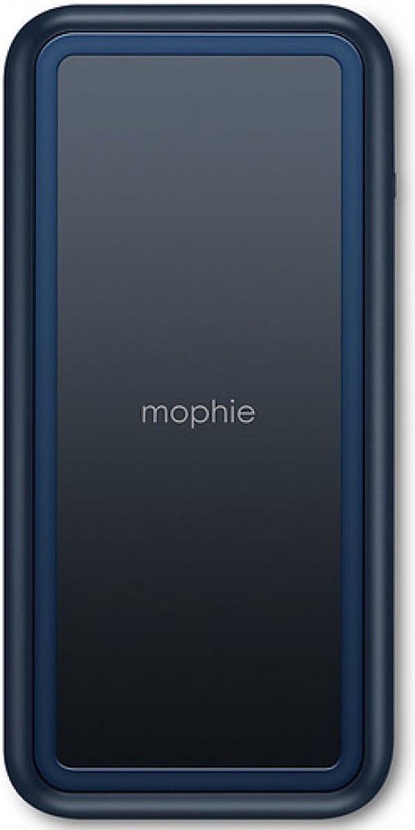 Mophie Powerstation Plus XL 8.000 mAh Powerbank met Ingebouwde Lightning Kabel Power Delivery 22W en Draadloos Opladen 5W Blauw