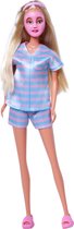 Steffi Love - Beauty Day - Steffi draagt een fashionable pyjama met gezichtsmaskers en pantoffels - Modepop - 29 cm