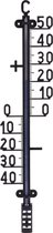 Zwarte thermometer 41 cm - Thermometers voor binnen en buiten