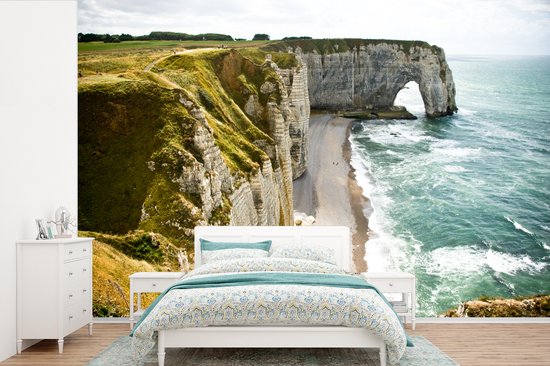 Papier peint - Papier peint photo peint Étretat - Largeur 330 cm x hauteur 220 cm