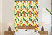 Papier Peint - Papiers Papier peint photo Fleurs - Roses - Couleurs - Motifs - Largeur 195 cm x Hauteur 300 cm