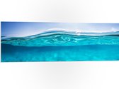 PVC Schuimplaat - Zon boven het Wateroppervlak - 120x40 cm Foto op PVC Schuimplaat (Met Ophangsysteem)