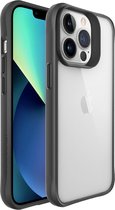 iMoshion Hoesje Geschikt voor iPhone 13 Pro Hoesje - iMoshion Rugged Hybrid Case - Zwart / Transparant