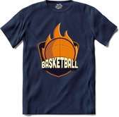 Basketball | Basketbal - Sport - Basketball - T-Shirt - Unisex - Navy Blue - Maat 4XL