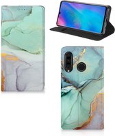 Bookcase voor Huawei P30 Lite New Edition Watercolor Mix