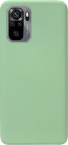 ADEL Premium Siliconen Back Cover Softcase Hoesje Geschikt voor Xiaomi Redmi Note 10 (4G)/ 10s - Lichtgroen