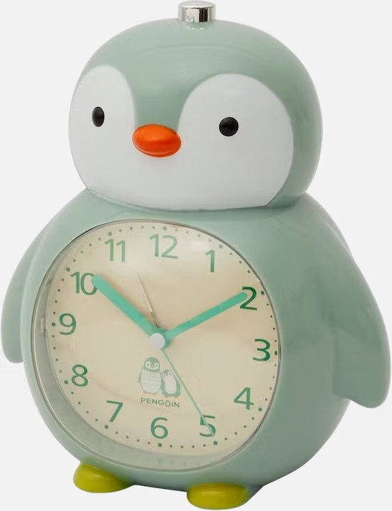 Kinderwekker - Alarm clock - Groene pinguin wekker - Slaaptrainer