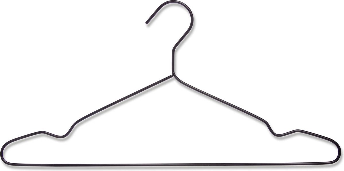Blokker Metalen Kledinghanger - Zwart - 5 Stuks