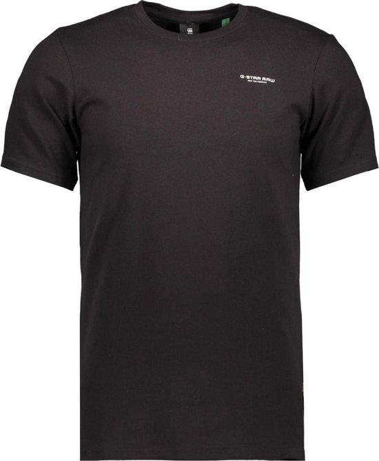 G-Star RAW T Shirt Slim Base RT Ss D19070 C723 Dk Noir Hommes Taille - XL