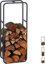 Firewood Rack - haardhoutrek \ haardbestek, brandhoutrek \ fireplace cutlery, firewood rack 100 x 40 x 25 cm