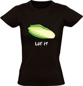 Lof It Dames T-shirt | Witlof | Groente | Gezond | Nederlands | Taal | Engels | Vegetarier | Vegetarisch | Koken | Keuken | Eten | Vega | Shirt