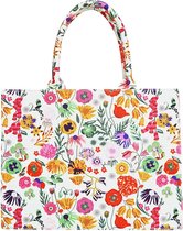 Shopper - floral print medium - tas - shopping bag - bloemenprint