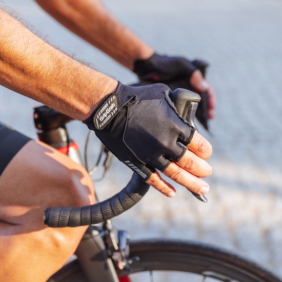 GripGrab - ProGel Padded Korte Vinger Zomer Fietshandschoenen Wielrenhandschoenen met Padding - Zwart - Unisex - Maat L van Gripgrab — afbeelding 4