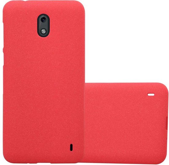 Cadorabo Case adapté pour Nokia 2 2017 en FROST RED - Housse de protection en silicone TPU flexible Case Cover