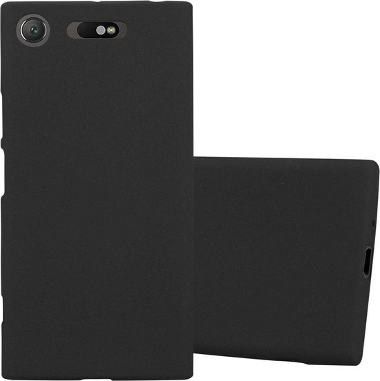 Coque Cadorabo pour Sony Xperia XZ1 en FROST BLACK - Coque de protection en silicone TPU souple