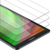 Cadorabo 3x Screenprotector voor Samsung Galaxy Tab E (9.6 inch) in KRISTALHELDER - Getemperd Pantser Film (Tempered) Display beschermend glas in 9H hardheid met 3D Touch