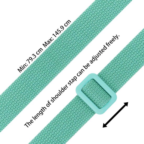 Cadorabo Mobiele telefoon ketting geschikt voor Apple iPhone 13 PRO in LIQUID TURKOOIS - Silicone beschermhoes met lengte verstelbare koord riem