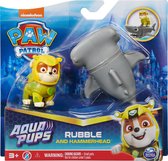 PAW Patrol Aqua Pups - Rubble en Hammerhead - Speelfigurenset
