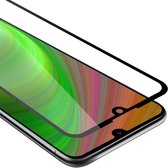 Cadorabo Screenprotector geschikt voor Huawei Y6 2019 Volledig scherm pantserfolie Beschermfolie in TRANSPARANT met ZWART - Gehard (Tempered) display beschermglas in 9H hardheid met 3D Touch