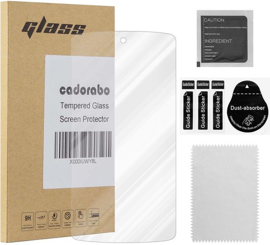 Cadorabo Screenprotector geschikt voor LG Google NEXUS 5 - Pantser film Beschermende film in KRISTALHELDER Geharde (Tempered) display beschermglas in 9H hardheid met 3D Touch