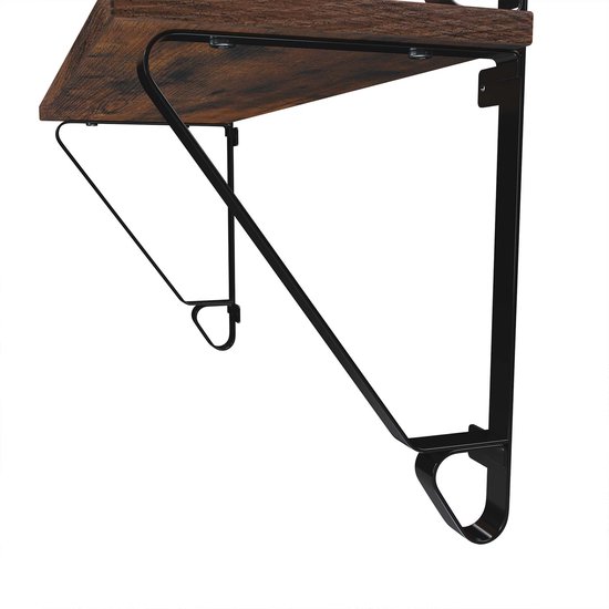 VASAGLE Wandplanken, set van 2, grote zwevende planken, stabiele hangende planken voor woonkamer, slaapkamer, gang, 60 x 20 x 33 cm, industriële VASAGLE Wandplanken, set van 2, grote zwevende planken, stabiele hangende planken voor woonkamer, slaapkamer, gang, 60 x 20 x 33 cm, industriële