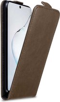 Cadorabo Hoesje geschikt voor Samsung Galaxy NOTE 10 in KOFFIE BRUIN - Beschermhoes in flip design Case Cover met magnetische sluiting