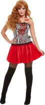 Smiffy's - Circus Kostuum - Circusact Messen Werpen Charmante Assistente - Vrouw - Rood - Large - Halloween - Verkleedkleding