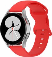 By Qubix - 20mm - Garmin Vivomove 3 - HR - Luxe - Sport - Style - Trend - Solid color sportband - Rood