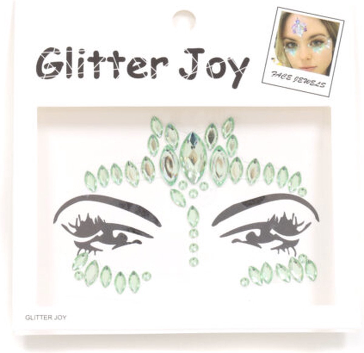 Steentjes - Gezicht En Lichaam - Jewels - Festival - Groen - Nr. 12