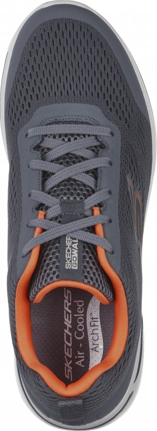 Skechers - GO WALK ARCH FIT-IDYLLIC - Homme - Charcoal Orange - 41