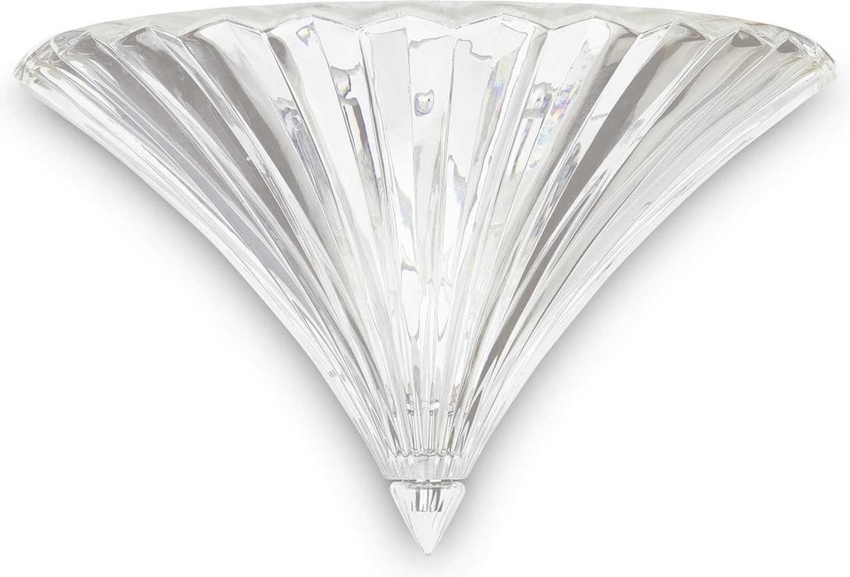 Ideal Your Lux - Wandlamp Modern - Glas - E14 - Voor Binnen - Lamp - Lampen - Woonkamer - Eetkamer - Slaapkamer - Chroom